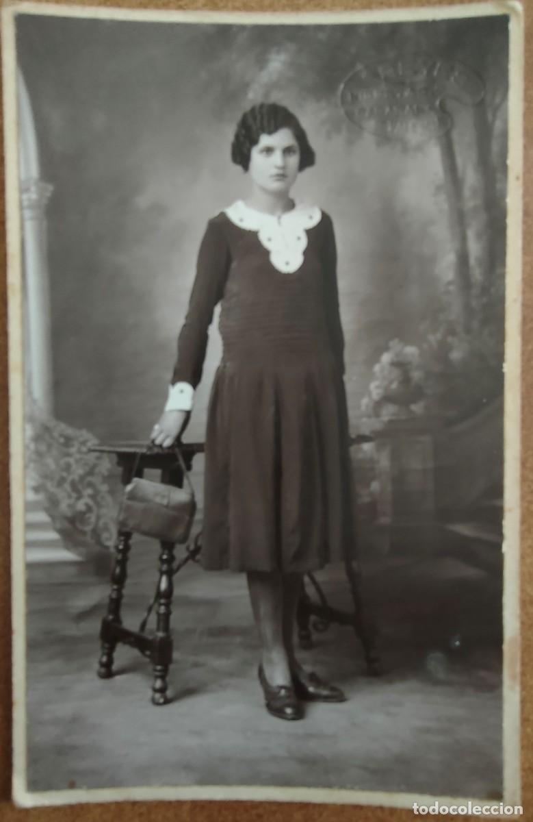 Antique Photography: JATIVA CARTON DURO FOTOGRAFO M. VERDES TARJETA POSTAL