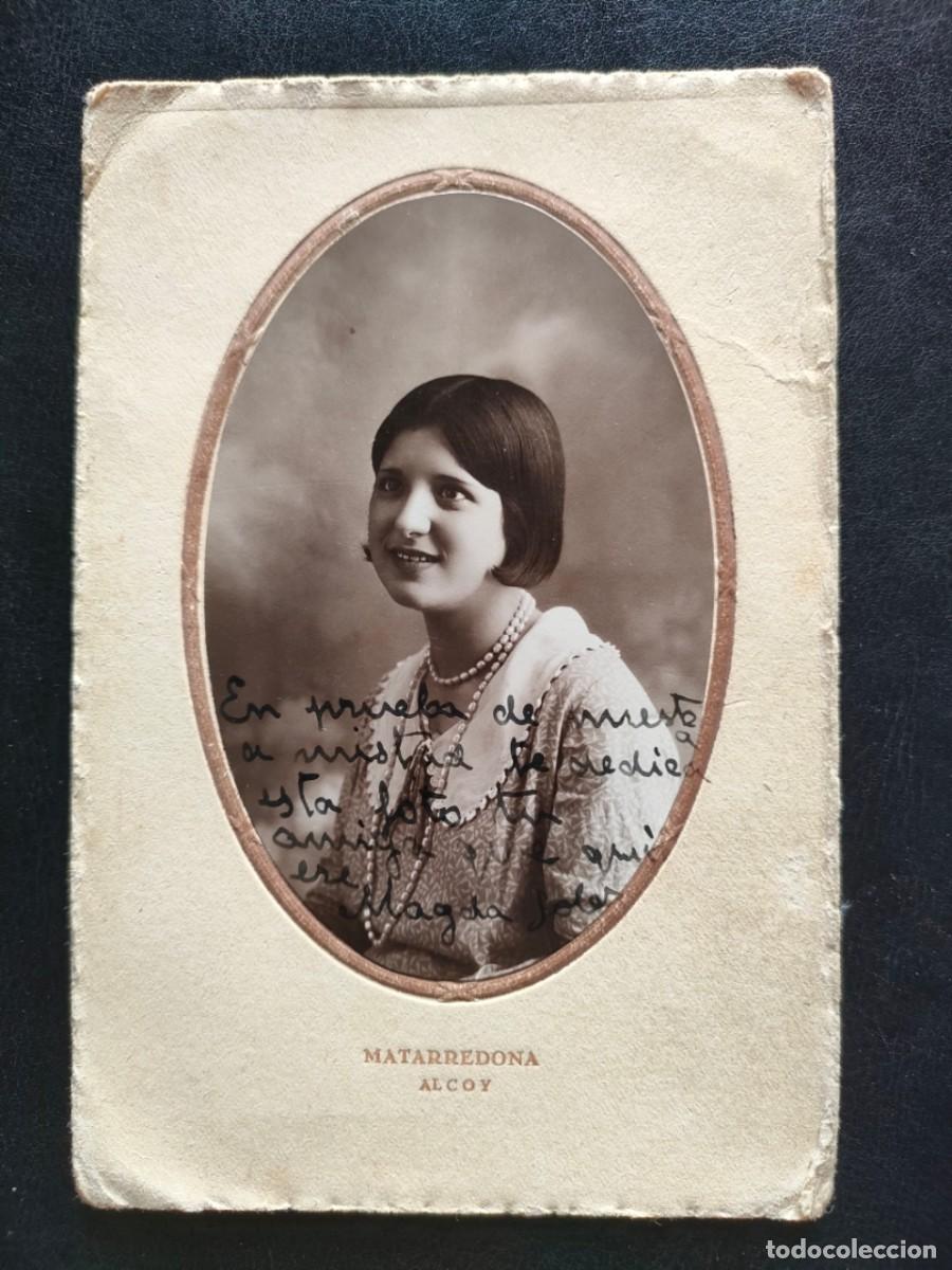 Fotografia antiga: ALCOY FOTOGRAFO MATARREDONA CARTON DURO TARJETA POSTAL