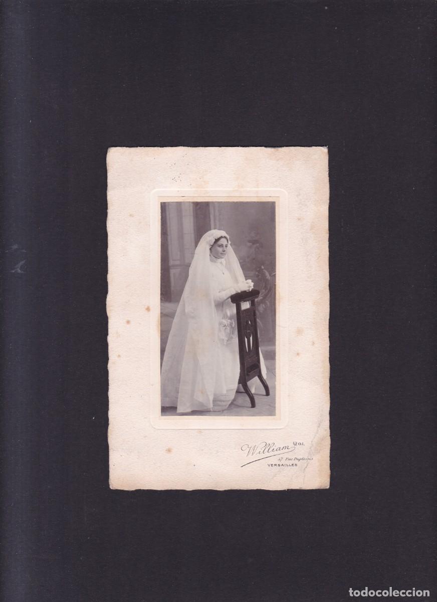 Fotografia antiga: WILLIAM PHOTOGRAPHE - VIEILLE PHOTO - VERSAILLES - 47, RUE DUPLESSIS / O. I.