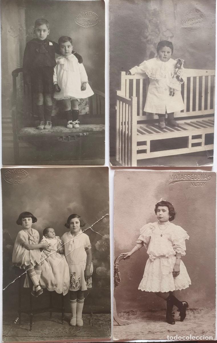 Alte Fotografie: ALCOY LOTE DE 4 FOTOGRAFO MATARREDONA