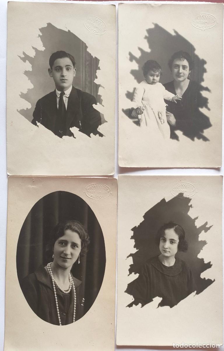 Alte Fotografie: ALCOY LOTE DE 4 FOTOGRAFO MATARREDONA