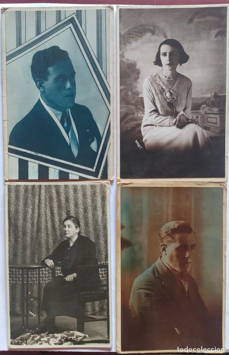 Fotografia antiga: ALCOY FOTOGRAFO SANTONJA TAMA&Ntilde;O POSTAL LOTE DE 4 CARTON DURO