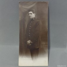 Fotografía antigua: SOLDADO ESPAÑOL, ARTILLERÍA, ÉPOCA GUERRA DEL RIF. AÑO 1914. FOTOGRAFÍA BANÚS. FONTANELLA, BARCELONA
