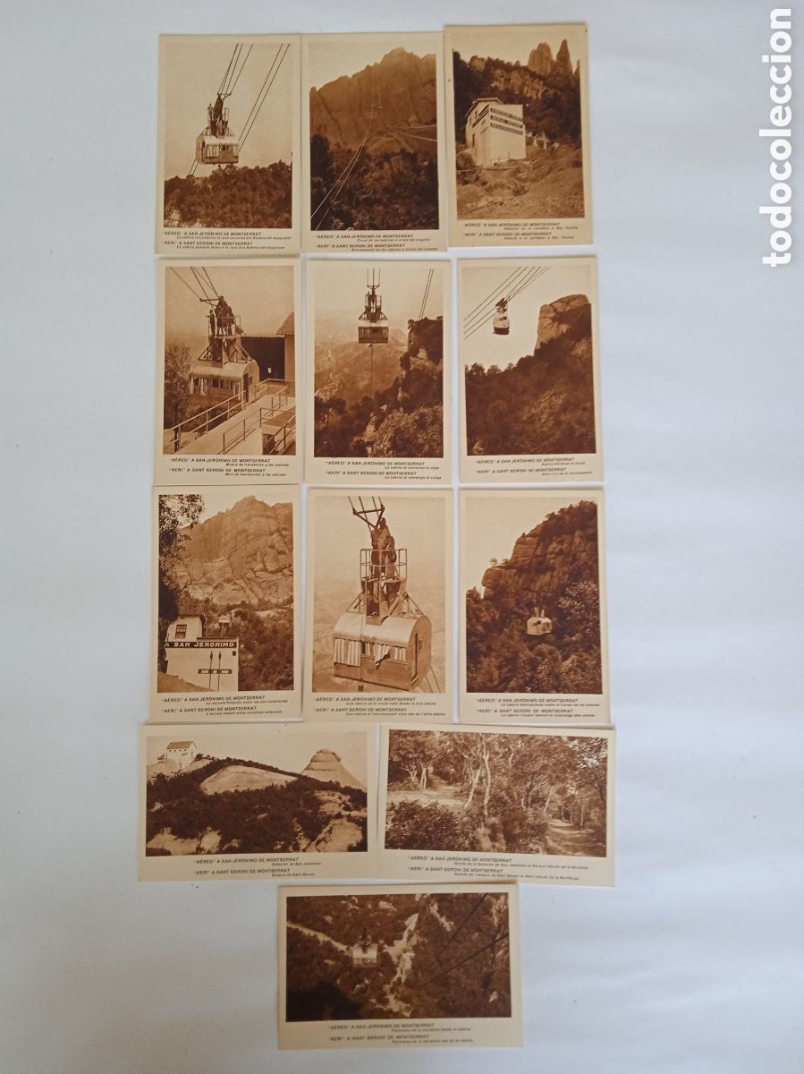 Antique Photography: A&Eacute;REO SAN GER&Oacute;NIMO. MONTSERRAT. 12 POSTALES
