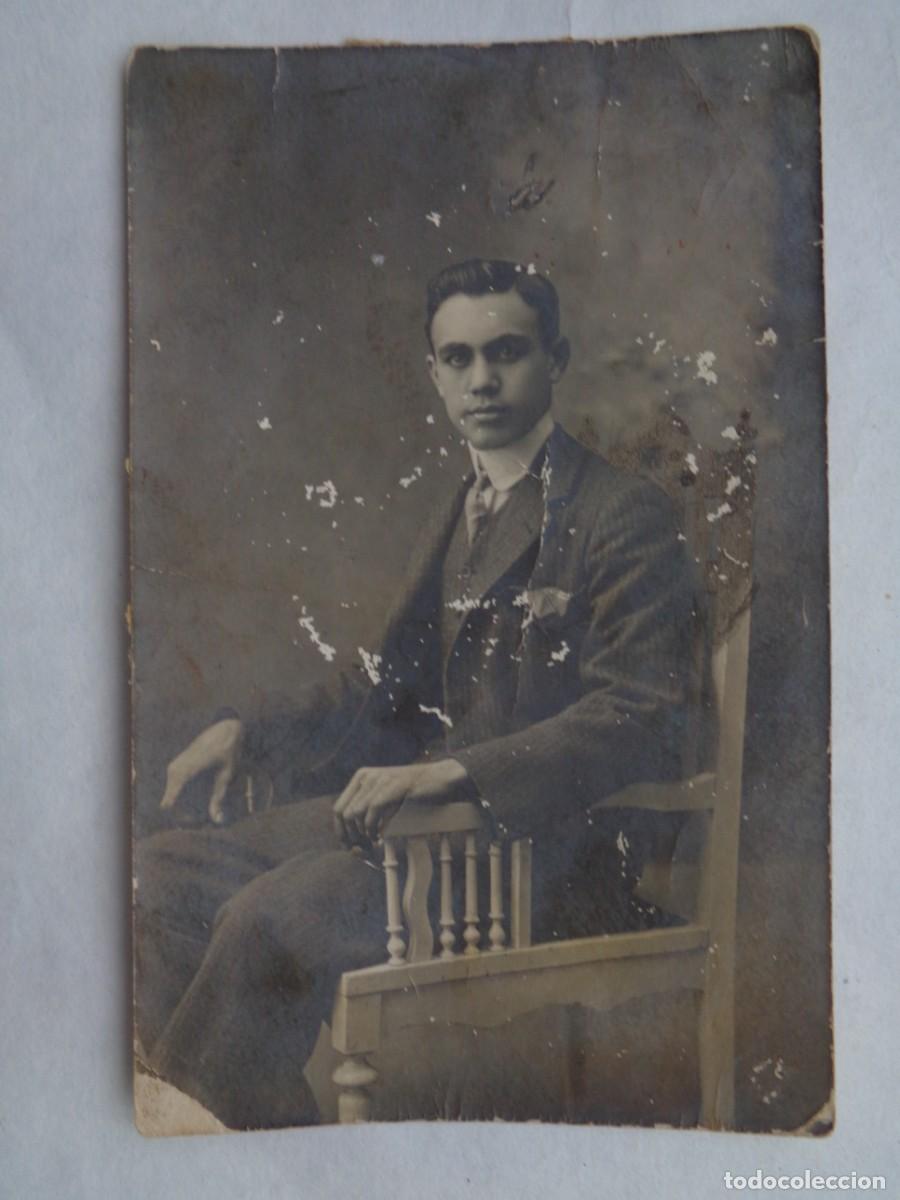 Fotografia antiga: BONITA FOTO DE ESTUDIO DE JOVEN ELEGANTE . PRNCIPIOS DE SIGLO