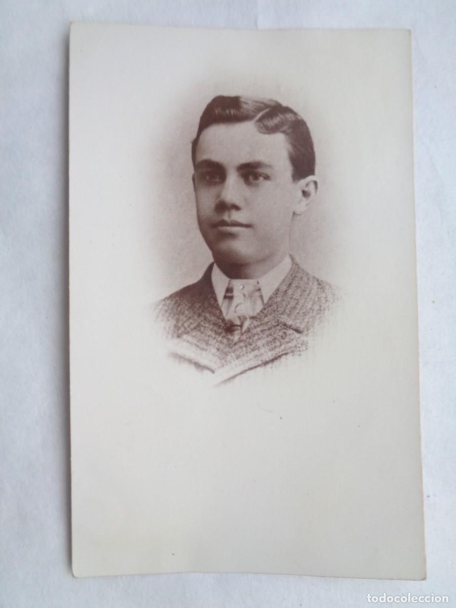 Fotografia antiga: BONITA FOTO DE ESTUDIO DE JOVEN ELEGANTE, PRINCIPIOS DE SIGLO.
