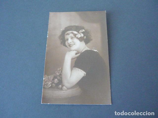 Fotografia antiga: RETRATO DE MUJER POSTAL FOTOGRAFICA