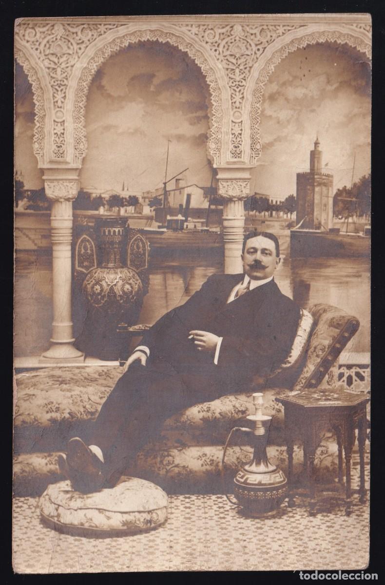 Fotografia antiga: Foto an&oacute;nima. *Escena con narguila* Sin circular.