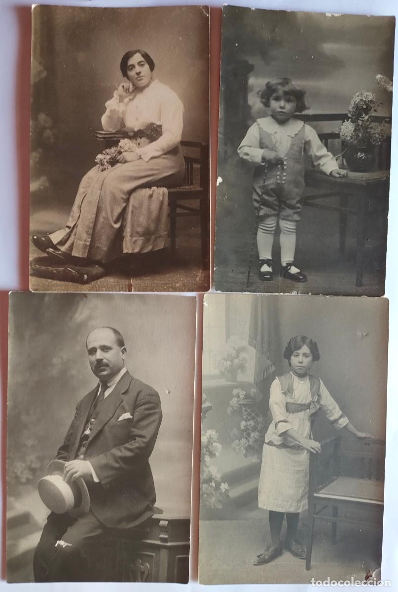 Fotografia antiga: ALCOY FOTOGRAFO C LAPORTA LOTE DE 4 TAMA&Ntilde;O POSTAL