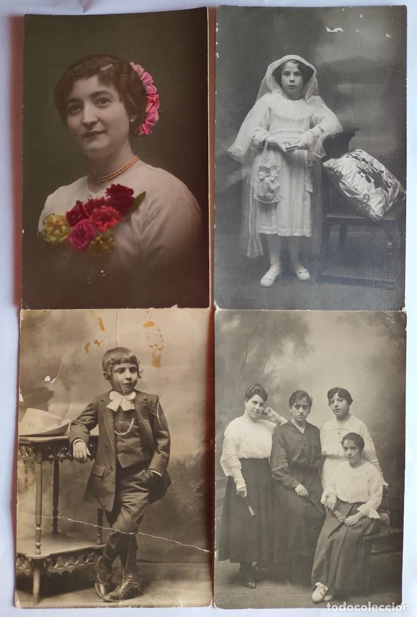 Fotografia antiga: ALCOY FOTOGRAFO C LAPORTA LOTE DE 4 TAMA&Ntilde;O POSTAL