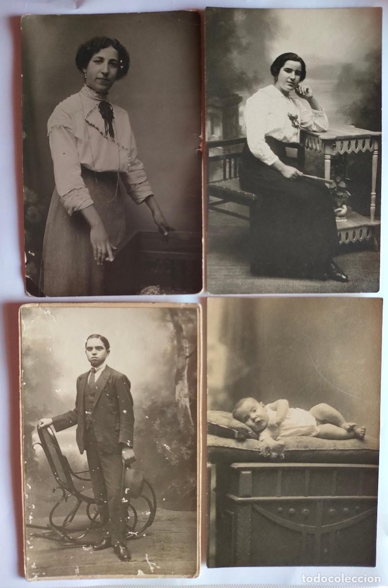 Fotografia antiga: ALCOY FOTOGRAFO C LAPORTA LOTE DE 4 TAMA&Ntilde;O POSTAL