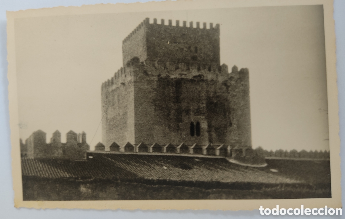 Fotograf&iacute;a antigua: antigua foto postal edificio monumento a&ntilde;os 50