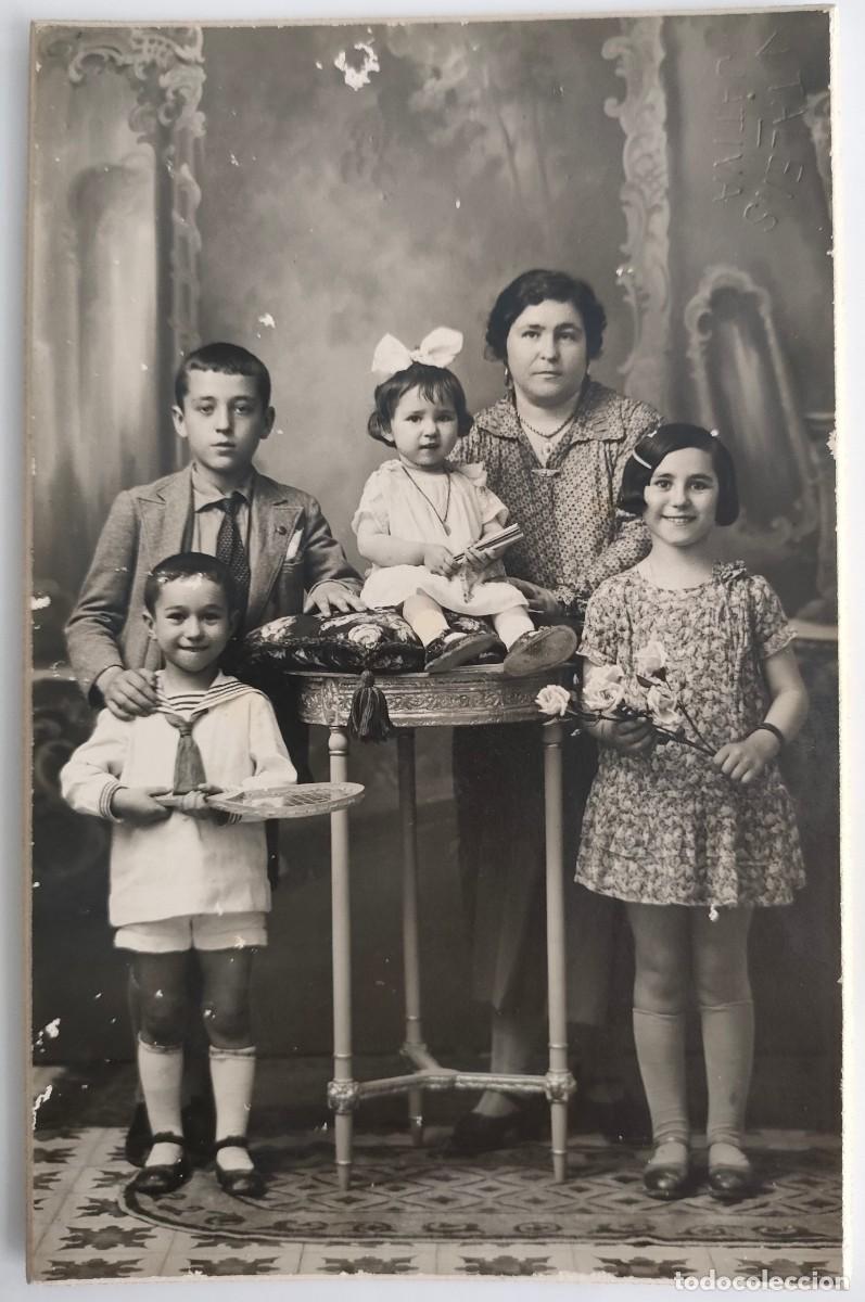 Fotograf&iacute;a antigua: JATIVA FOTOGRAFO TALENS TAMA&Ntilde;O POSTAL CARTON DURO