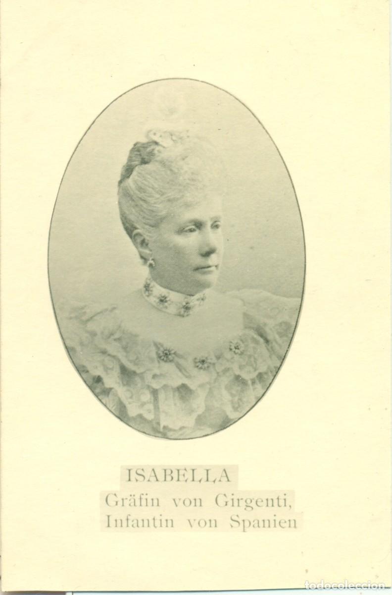 Fotografia antiga: INFANTA ISABEL. HERMANA DEL REY ALFONSO XII. CONDESA DE GIRGENTI. HACIA 1880.