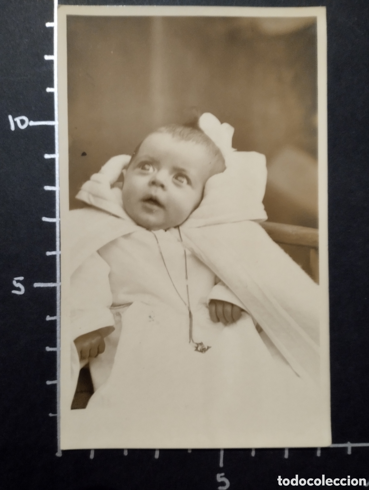 Alte Fotografie: FOTOGRAF&Iacute;A. RETRATO RECI&Eacute;N NACIDO - TARJETA POSTAL. FOTO REQUEJO. LA R&Uacute;A. PETIN