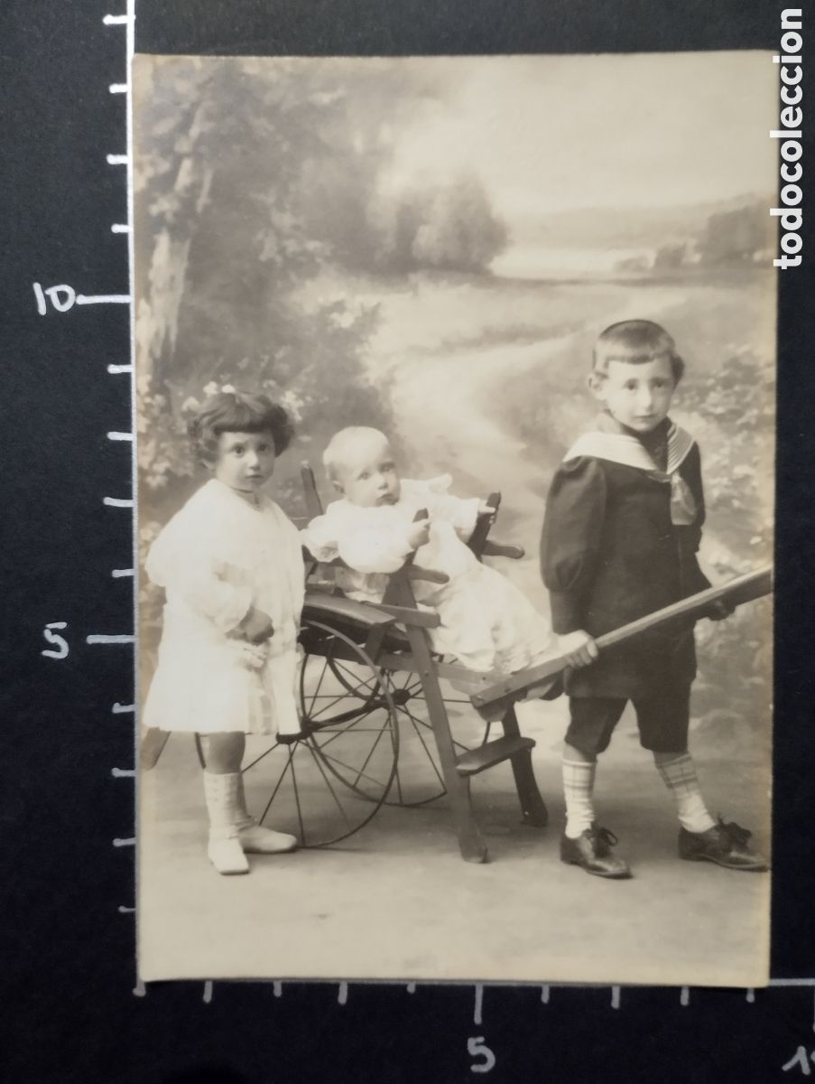 Alte Fotografie: FOTOGRAF&Iacute;A. RETRATO NI&Ntilde;OS - TARJETA POSTAL