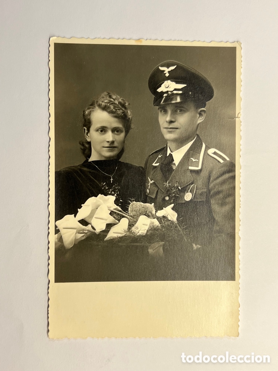 Alte Fotografie: FOTOGRAF&Iacute;A MILITAR II GUERRA MUNDIAL. Brigada artillero a&eacute;reo operador de radio Luftwaffe (h.1944?)