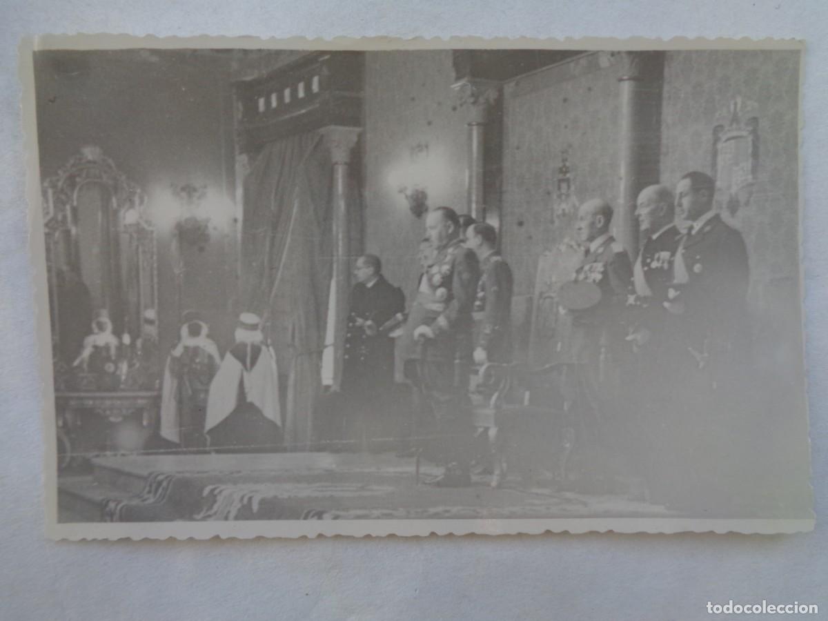 Fotografia antiga: FOTO DE ACTO MILITAR , GENERALES Y GUARDIA MORA
