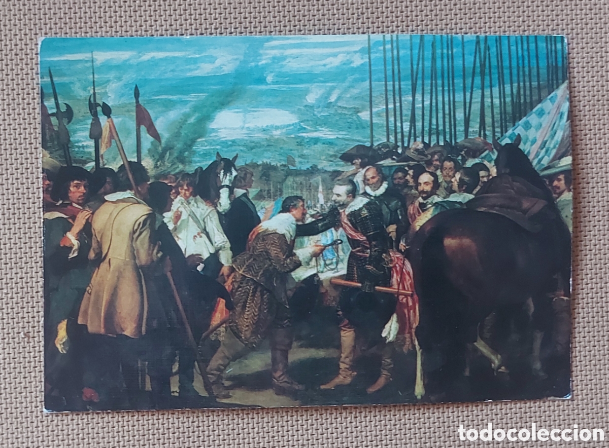 Fotografia antiga: Postal Edifex. Museo del Prado. Las Lanzas de Velazquez