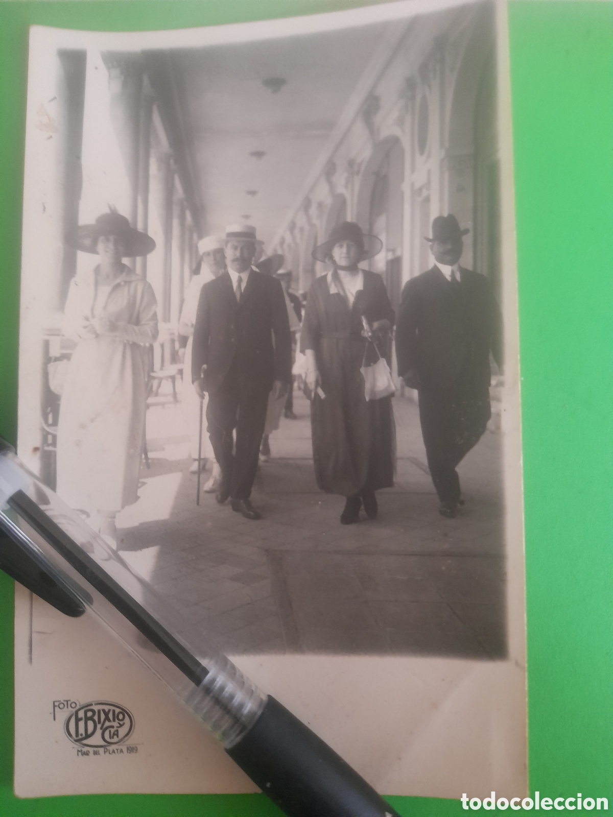 Fotografia antiga: Antigua foto postal, F, Bixio, Mar de plata