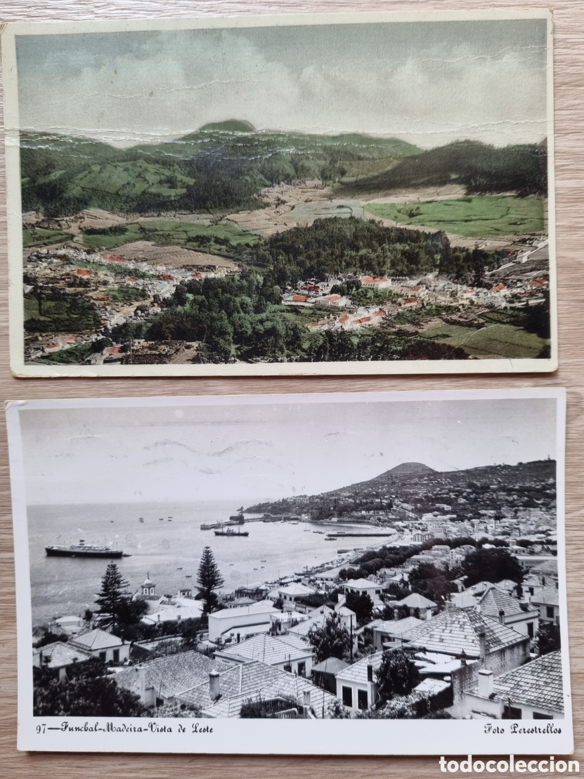 Fotograf&iacute;a antigua: Madeira y A&ccedil;ores. Postales antiguas portuguesas. A&ntilde;os 40. Escritas con sello. Fotograf&iacute;a antigua.