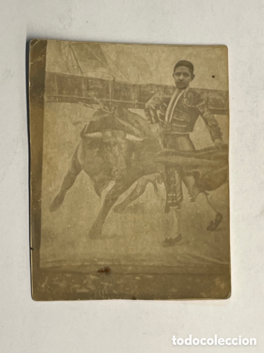 Alte Fotografie: MINUTEROS, fot&oacute;grafos de calle.. La joven promesa del Toreo&hellip; (h.1930?)