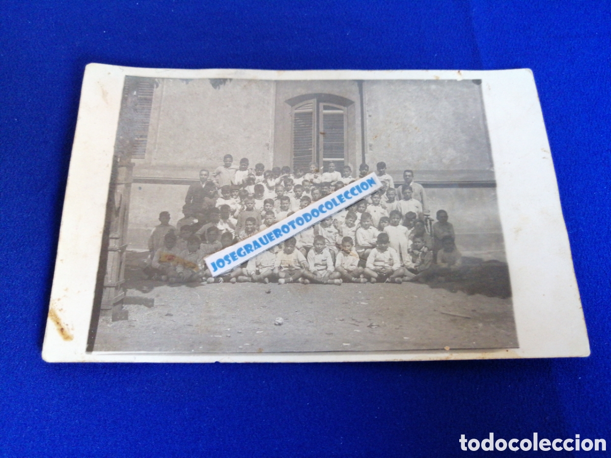 Antique Photography: COLEGIO NI&Ntilde;OS CON MAESTROS FOTOGRAF&Iacute;A POSTAL ANTIGUA