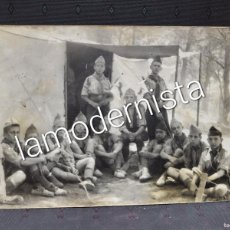 Fotografía antigua: ANTIGUA FOTOGRAFIA NIÑOS BOY SCOUTS EXPLORADORES SCOUT CAMPAMENTO SIERRA ESPUÑA MURCIA