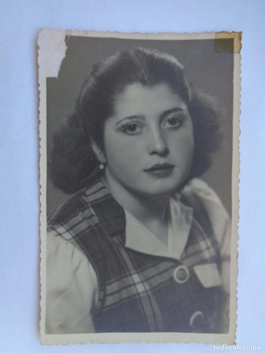 Alte Fotografie: PRECIOSA FOTO DE ESTUDIO DE SE&Ntilde;ORITA, A&Ntilde;OS 40
