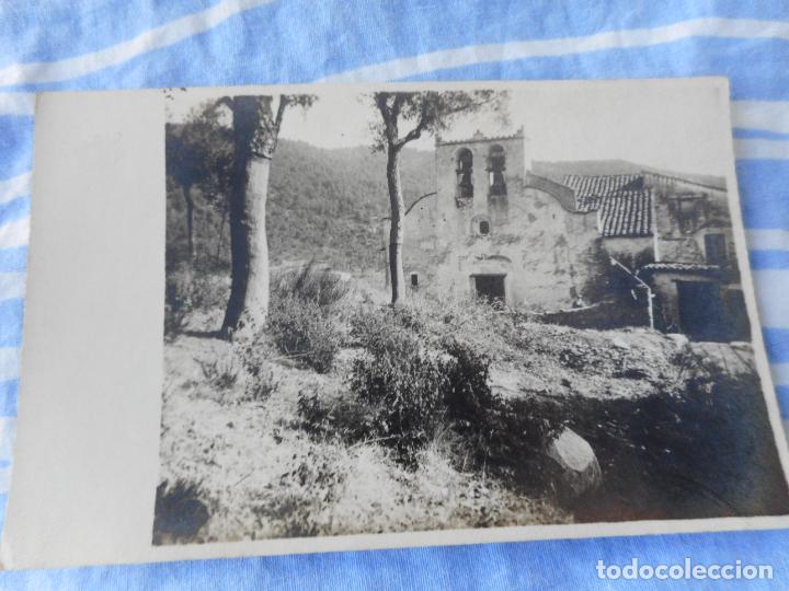 Alte Fotografie: ANTIGUA FOTOGRAFIA TIPO POSTAL FOTOGRAFICA. MONTSENY. IGLESIA SANT MARTI DE RIELLS 1922