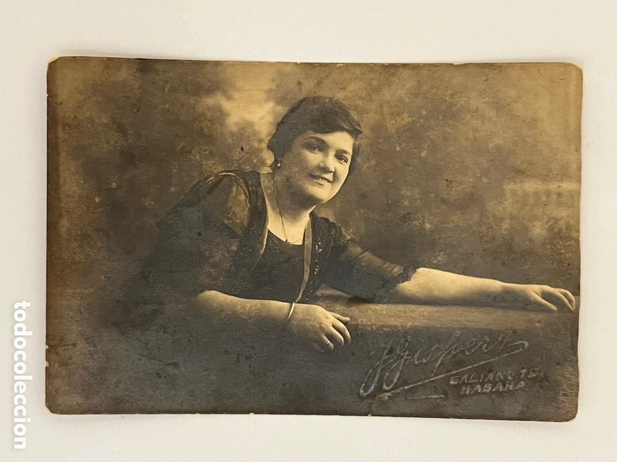 Alte Fotografie: HABANA CUBA, Fotografia J. Gispert.. Aquellos dorados a&ntilde;os veinte.. Se&ntilde;orita risue&ntilde;a (h.1920?)