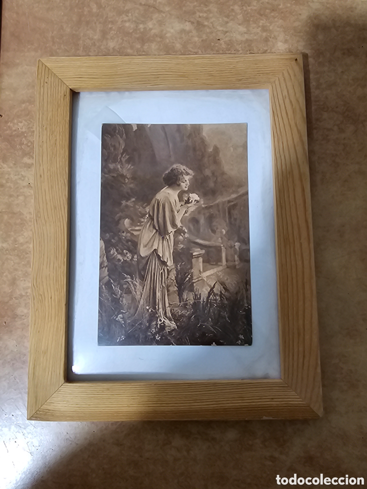 Fotografia antiga: Postal antigua mujer principios siglo XX