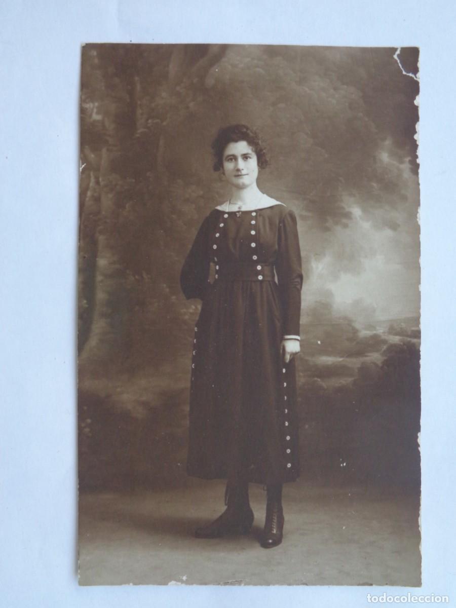 Alte Fotografie: PRECIOSA FOTO DE ESTUDIO DE SE&Ntilde;ORITA DE PRINCPIOS DE SIGLO