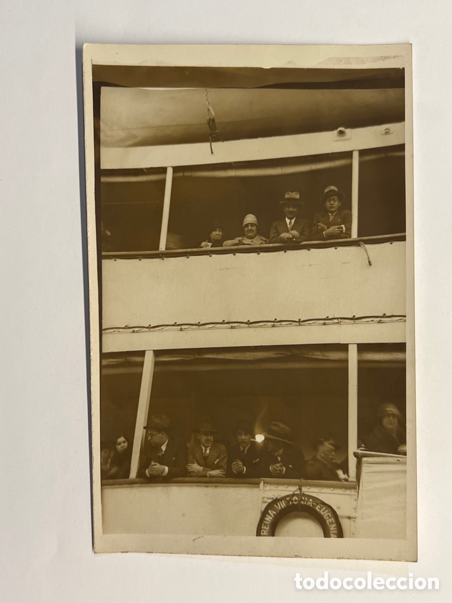 Alte Fotografie: FOTOGRAF&Iacute;A. A bordo del Reina Victoria Eugenia &hellip; rumbo al Nuevo Mundo &hellip; (h.1920?)