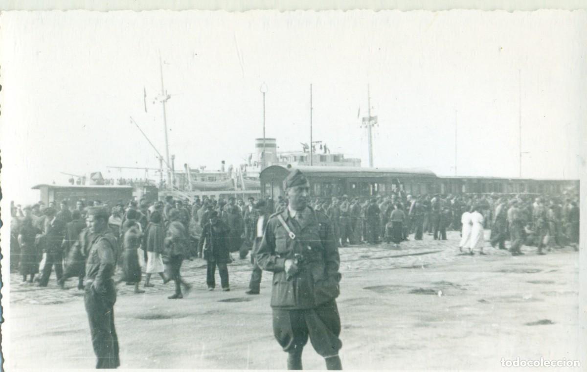 Fotografia antica: GUERRA CIVIL. LEGION CONDOR. PUERTO A IDENTIFICAR. HACIA 1936.