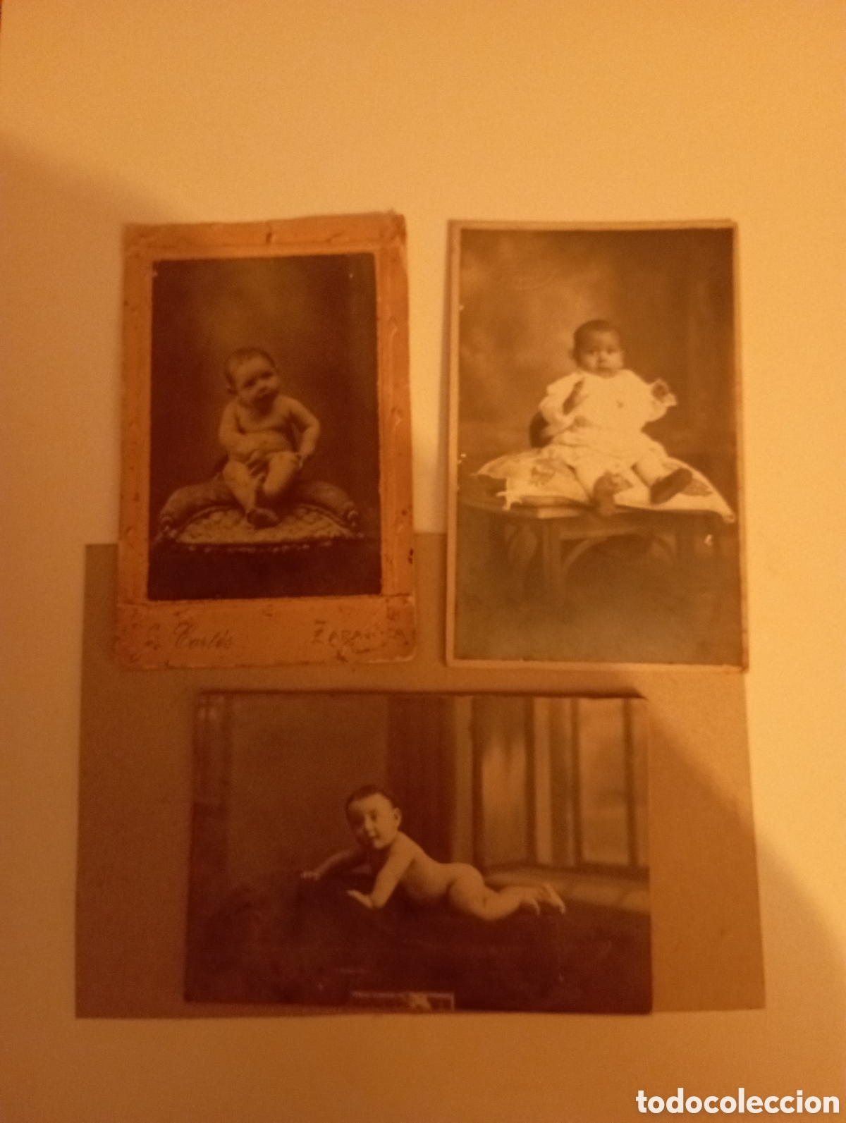 Fotografía antigua: 3 antiguas tarjetas postales