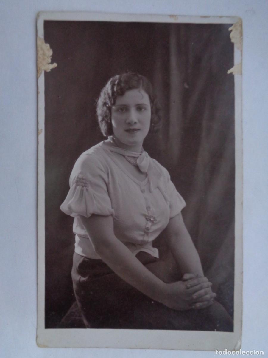 Alte Fotografie: PRECIOSA FOTO DE ESTUDIO DE SE&Ntilde;ORITA, A&Ntilde;OS 40