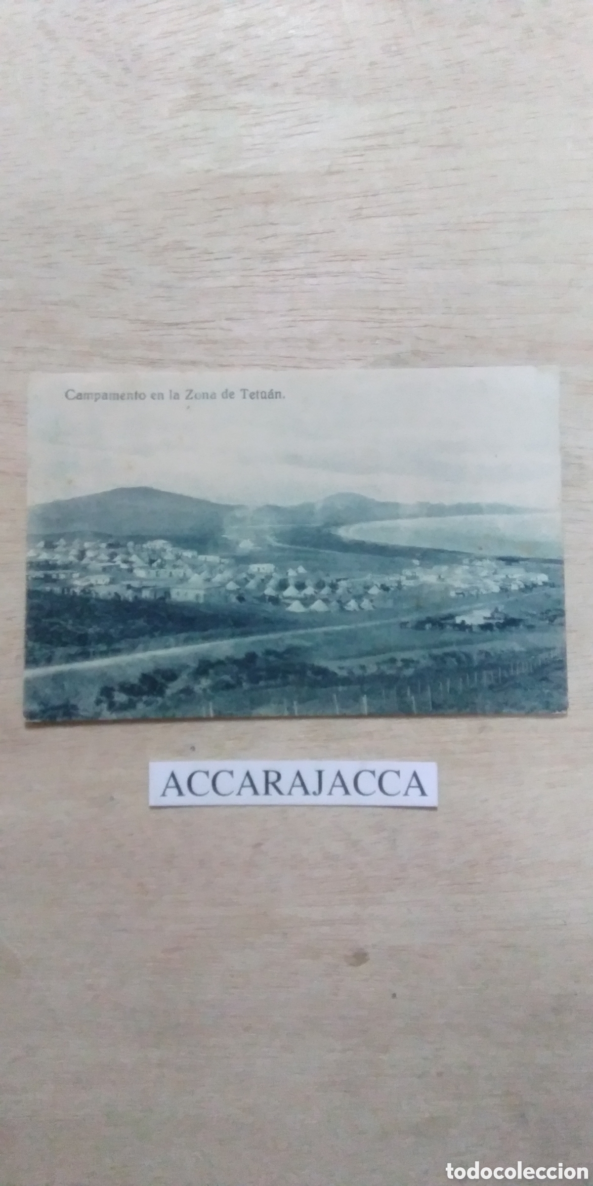 Alte Fotografie: Postal campamento en la zona de Tetu&aacute;n. Marruecos