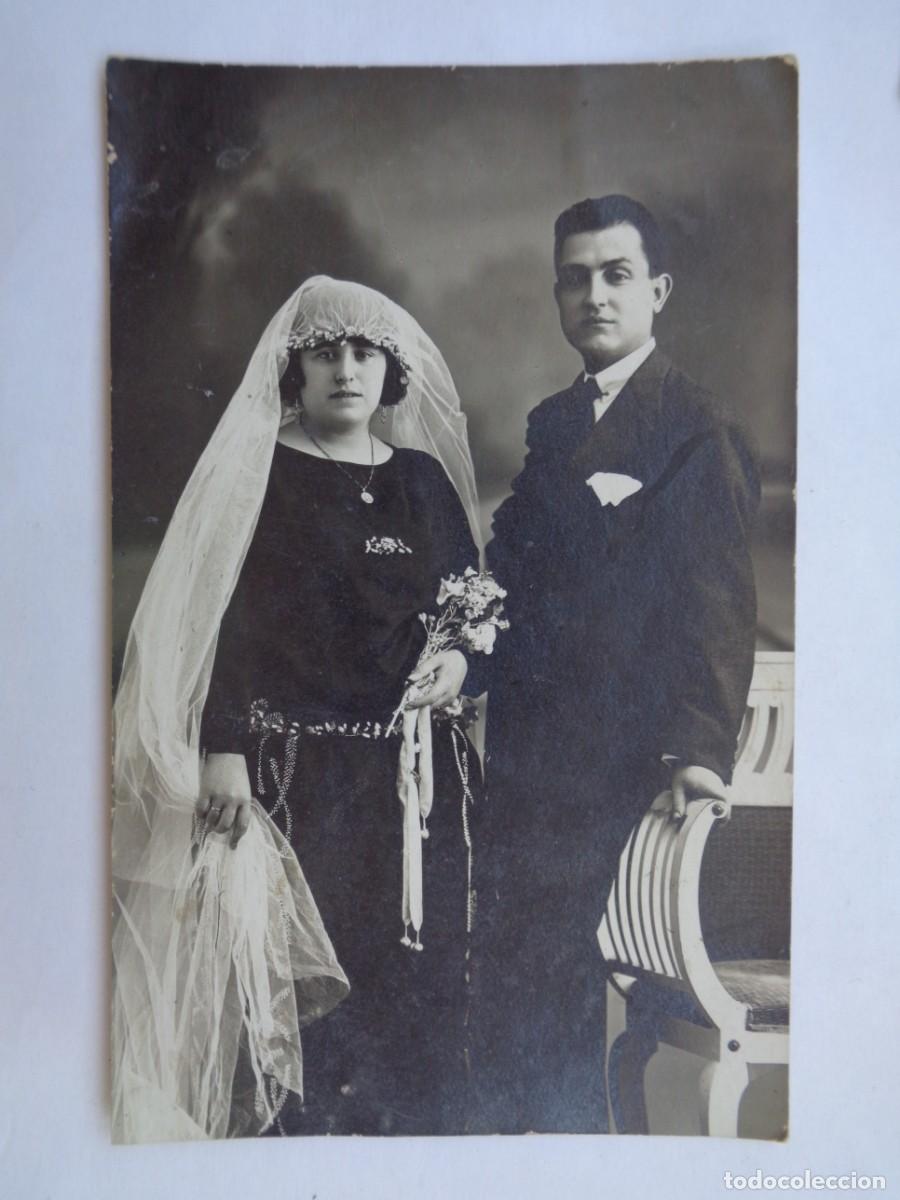 Antique Photography: PRECIOSA FOTO DE ESTUDIO DE BODA, 1924