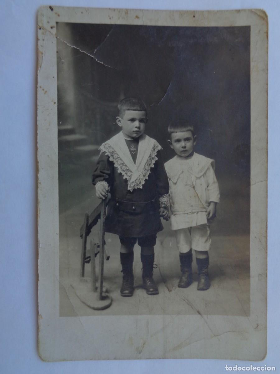 Antique Photography: PRECIOSA FOTO DE ESTUDIO DE NI&Ntilde;OS , PRINCIPIOS DE SIGLO. DE MARQUET