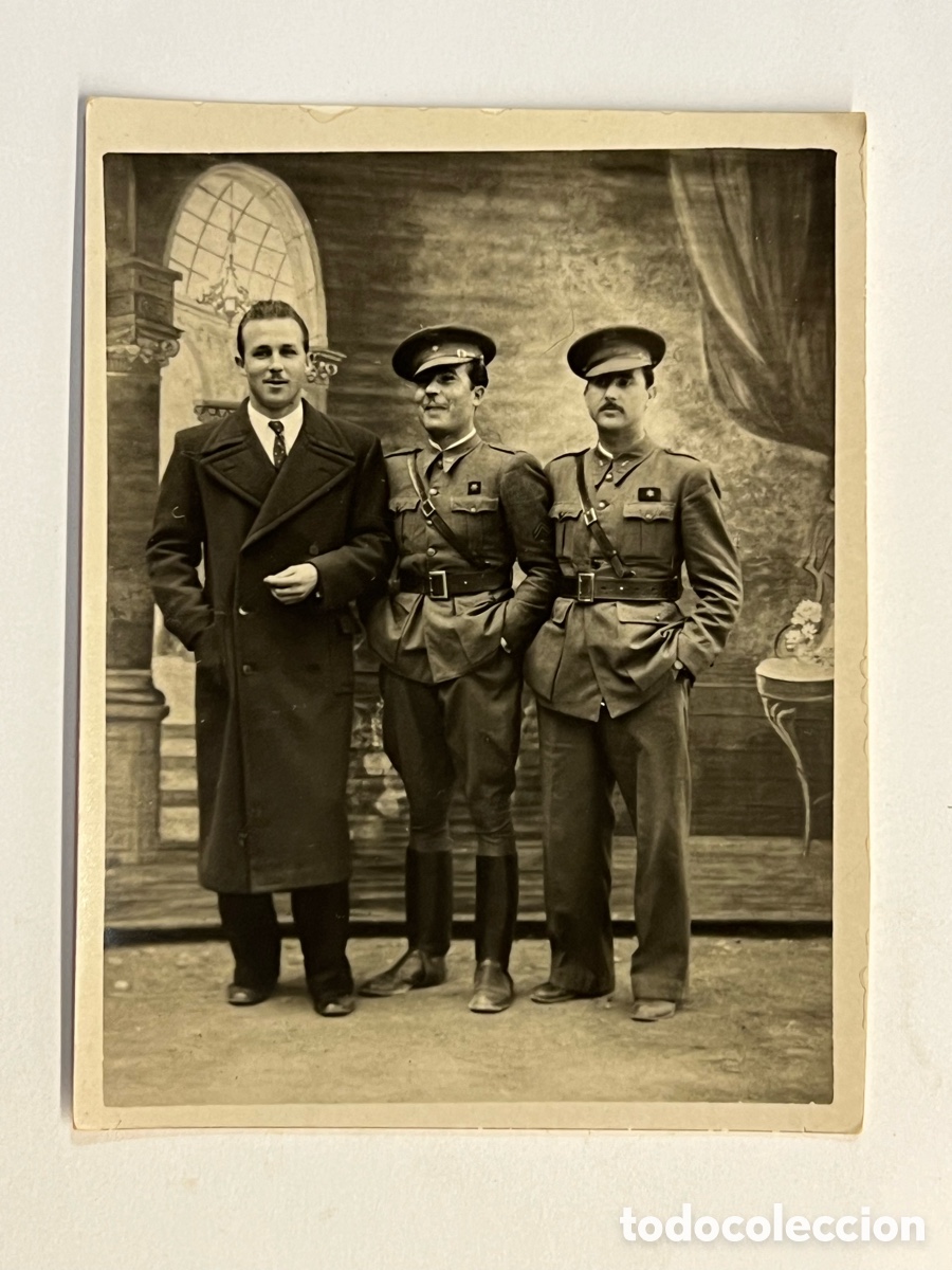 Antique Photography: MILITAR. Fotografia Minuteros.. Alf&eacute;reces del Bando Nacional. Fuerzas franquistas.. Enero de 1943