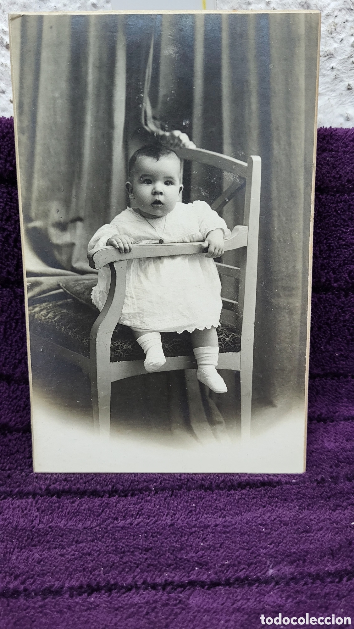 Antique Photography: Fotograf&iacute;a antigua alb&uacute;mina retrato de una Ni&ntilde;a