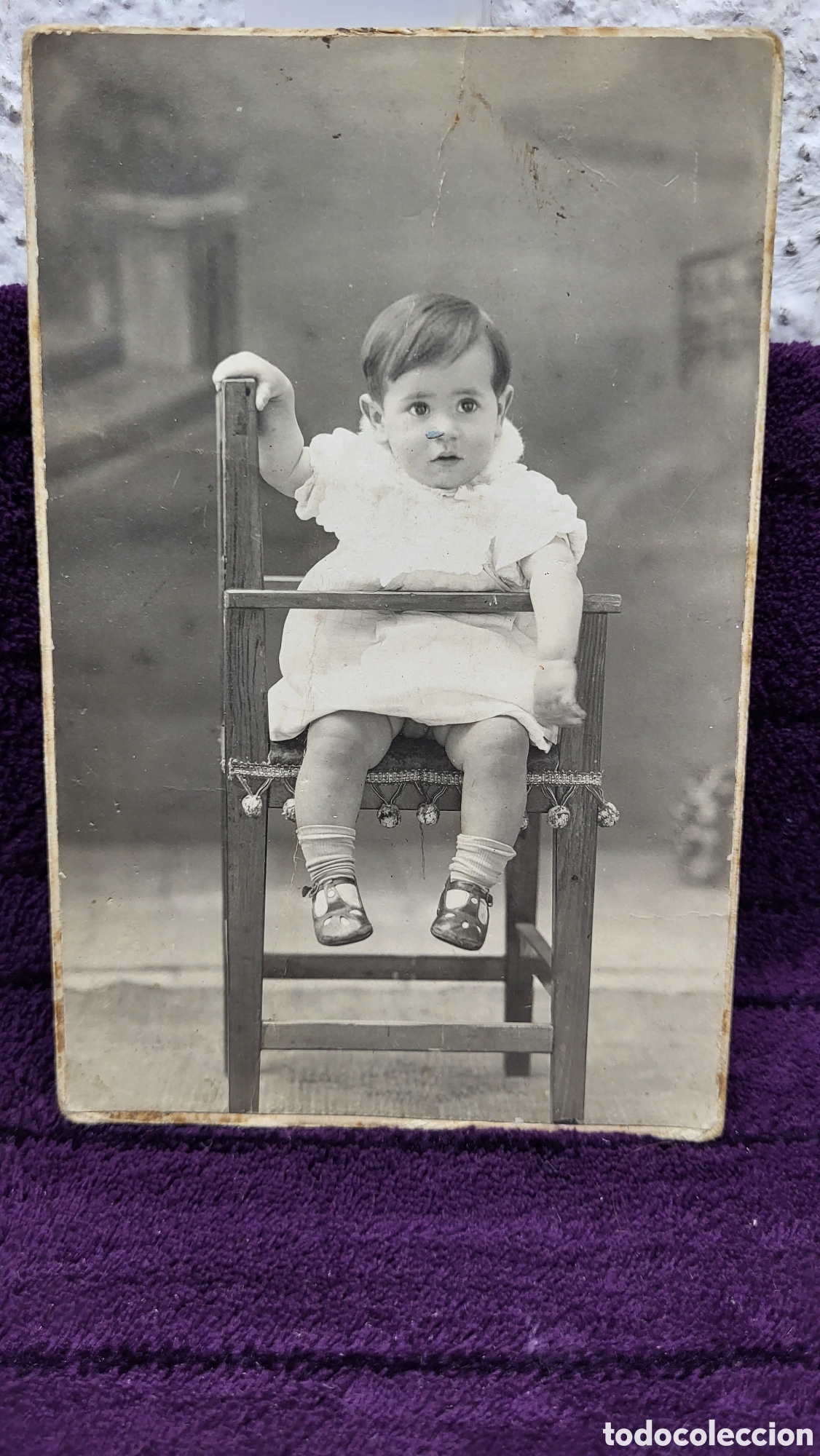 Antique Photography: Fotograf&iacute;a antigua alb&uacute;mina retrato de una Ni&ntilde;a