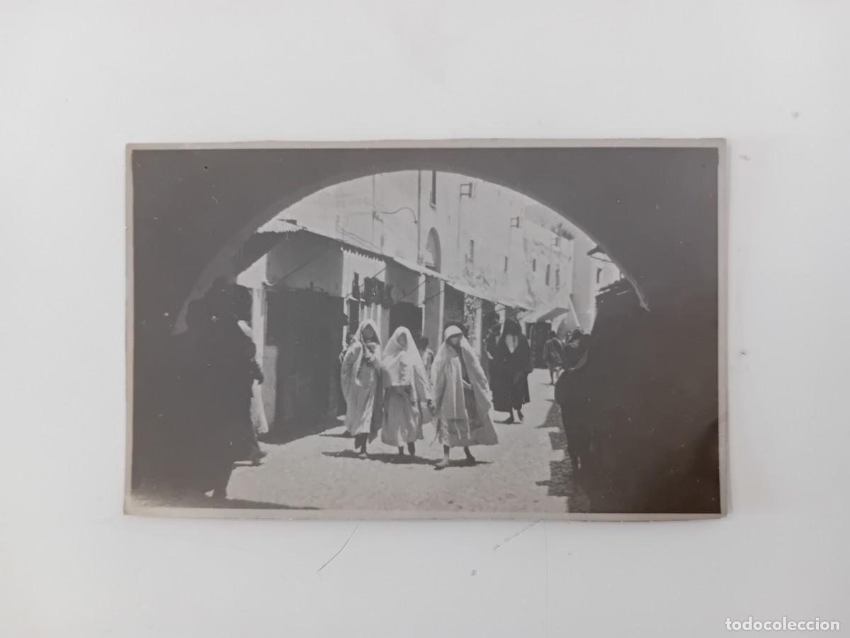 Antique Photography: PEQUE&Ntilde;A FOTOGRAF&Iacute;A POSTAL MARRUECOS. 8,5 X 5 CM