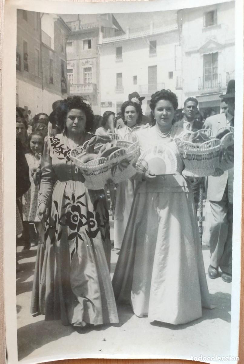 Fotografia antiga: CHIVA VALENCIA FIESTAS 15 AGOSTO 1948 TAMAÑO POSTAL