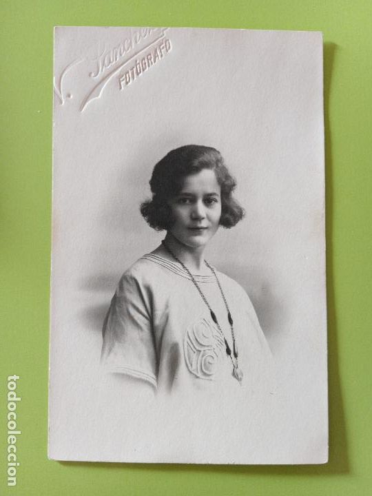 Fotograf&iacute;a antigua: ANTIGUA FOTOGRAF&Iacute;A. RETRATO DAMA. FOT&Oacute;GRAFO V S&Aacute;NCHEZ