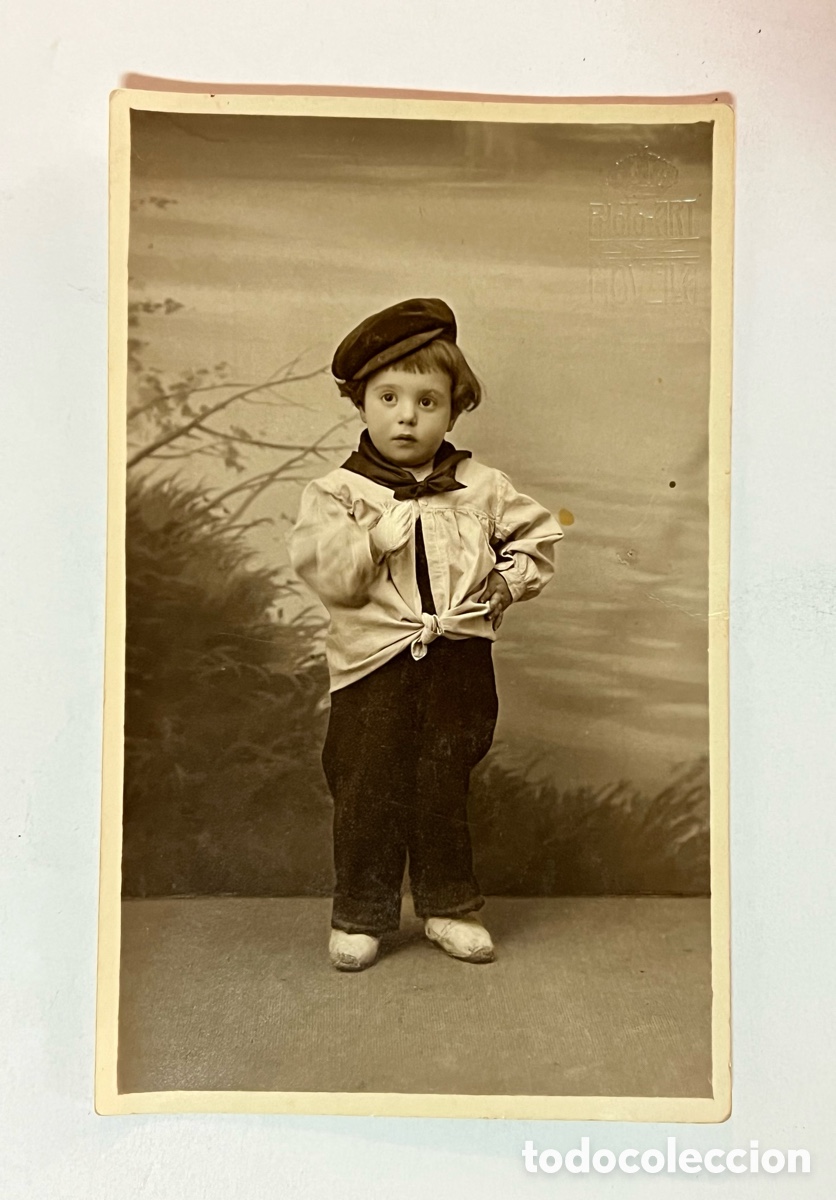 Fotograf&iacute;a antigua: NI&Ntilde;OS.. Ni&ntilde;o vestido de chulapo.. Fotograf&iacute;a antigua (h.1920?)