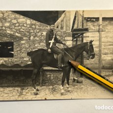 Fotografia antica: GUERRA DEL RIF LARACHE, E. PERERA, FOTÓGRAFO SOLDADO DE ARTILLERÍA CABALLO (H.1910?)