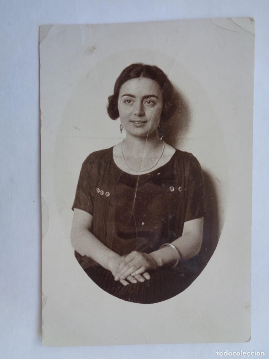 Fotograf&iacute;a antigua: PRECIOSA FOTO DE ESTUDIO DE SE&Ntilde;ORITA, A&Ntilde;OS 20 -30