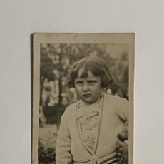 Fotografía antigua: VALENCIA MINUTEROS.. NIÑA ENFADADA.. FOTOGRAFÍA (H.1920?)